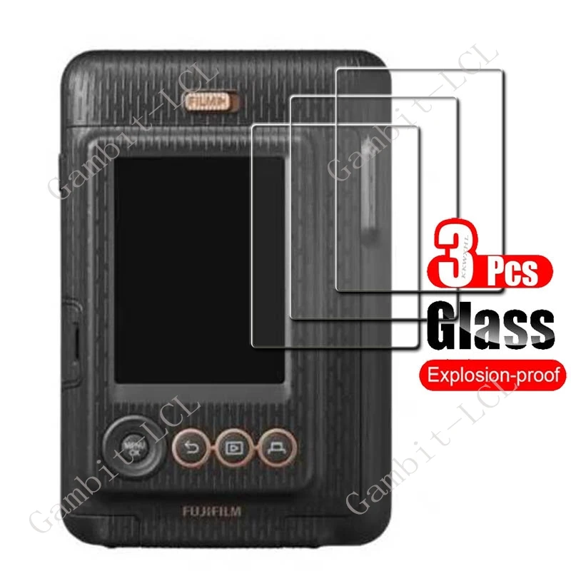 1-3PCS Tempered Glass For Fujifilm Fuji Instax Mini Evo Protective Film ON MiniLiPlay LiPlay Camera LCD Screen Protector Cover