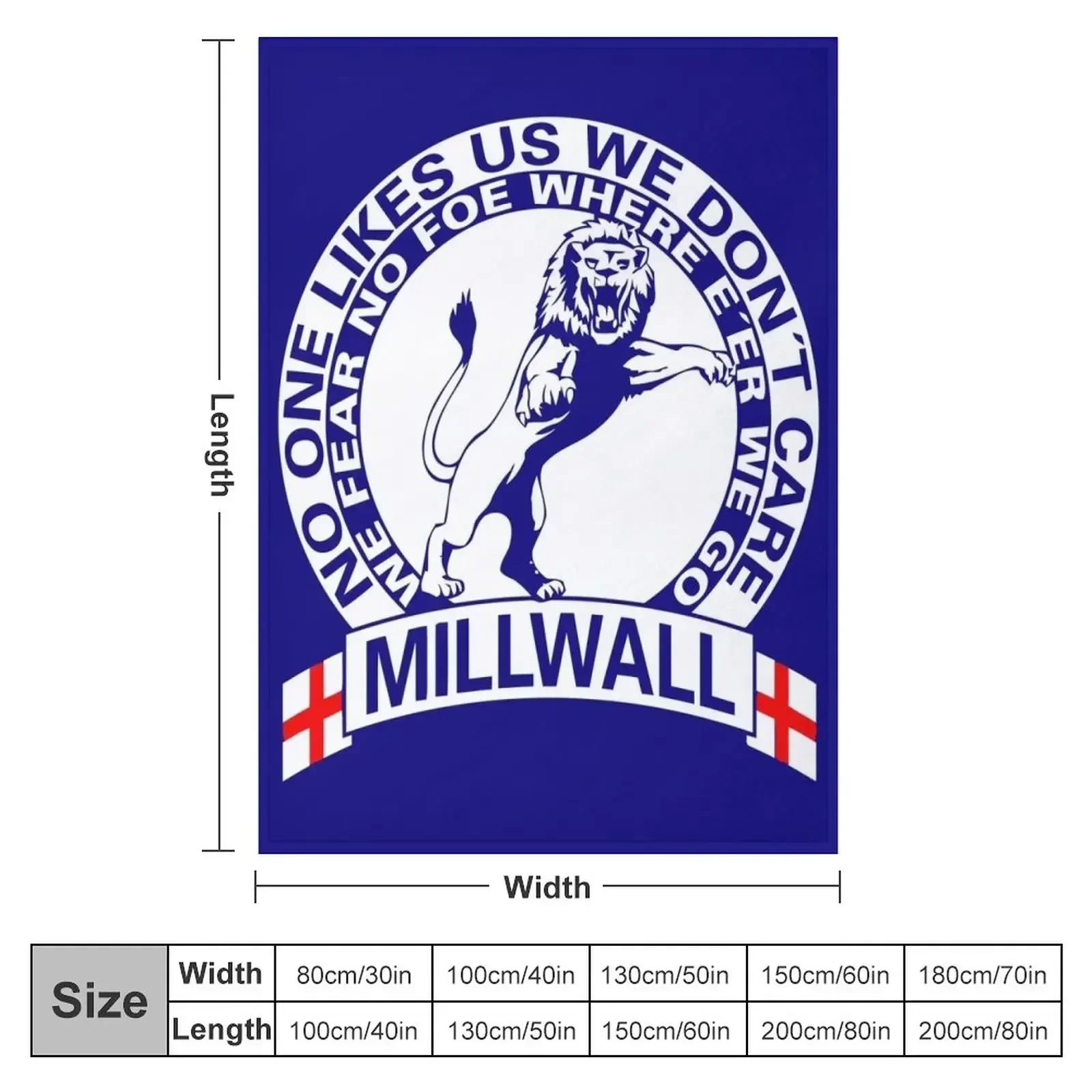 Millwall Throw Blanket Hairys Extra Large Throw Hairy Blankets