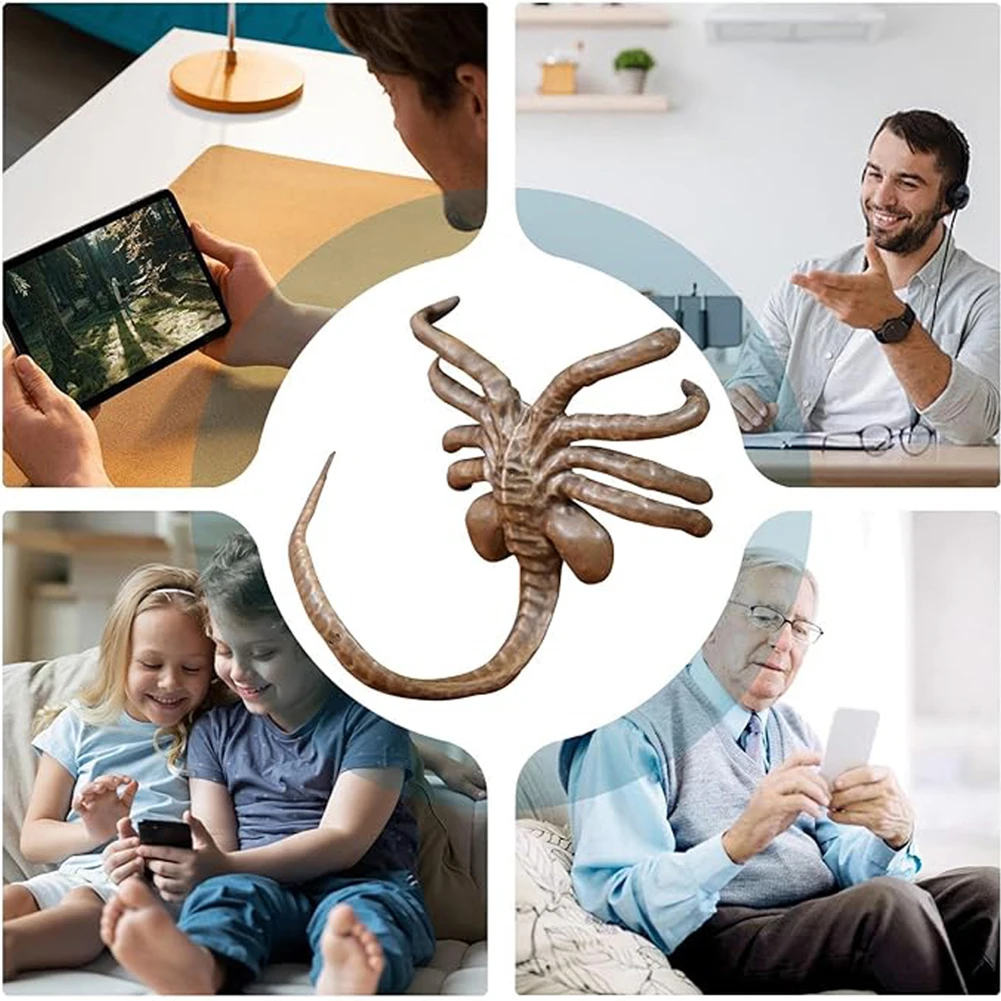 Supporto per telefono Facehugger Supporto per telefono creativo regolabile Artiglio flessibile Facehugger Supporto per cellulare Puntelli per la decorazione dell'atmosfera