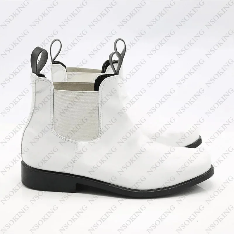 

DY20 Косплей Аниме Обувь Белые солдатские сапоги штурмовика25