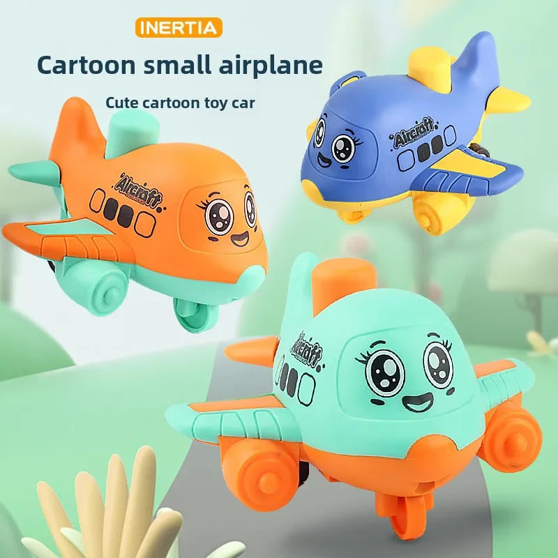 

Children's toy press cartoon airplane spaceship inertia car baby educational toy car