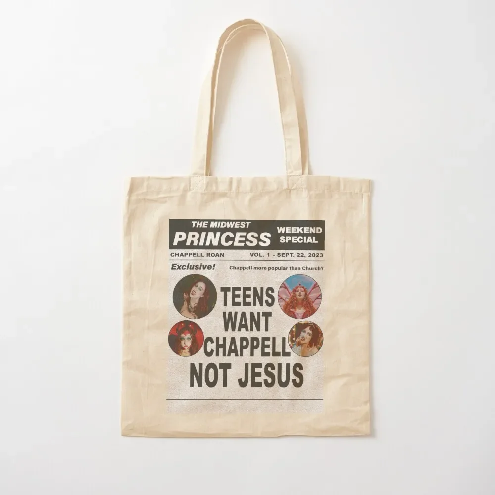 

Teens Want Chappell Roan Not Jesus Tote Bag Women bags cloth bag woman Reusable bags shopping bag