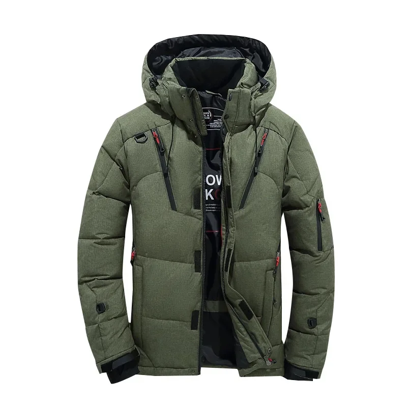 Dik Donsjack Met Kraag Voor Mannen, Warme Parka, Casual Jas, Waterdicht, Winter,-30 Graden, Maat 5xl