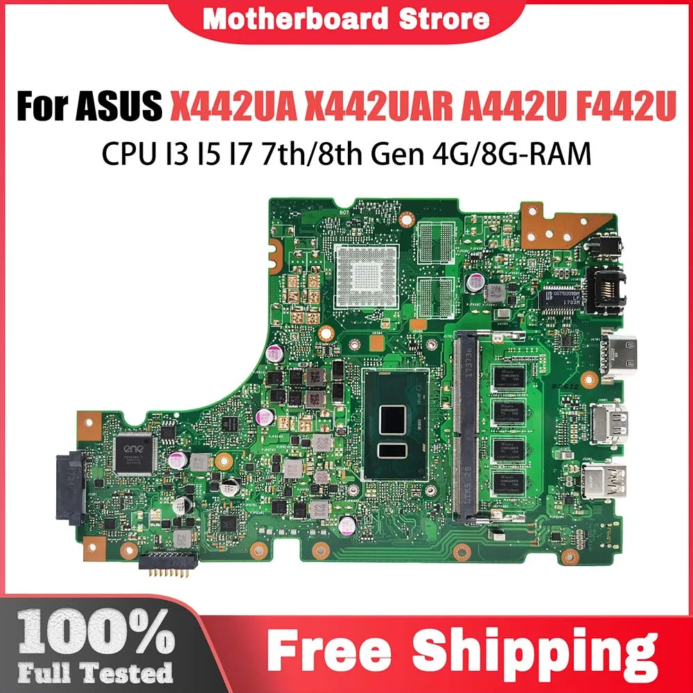 X442UQ Mainboard For ASUS X442UF X442U F442U A442U A480U R419U X442UN X442UQR X442URR X442UR X442UF X442UA Laptop Motherboard