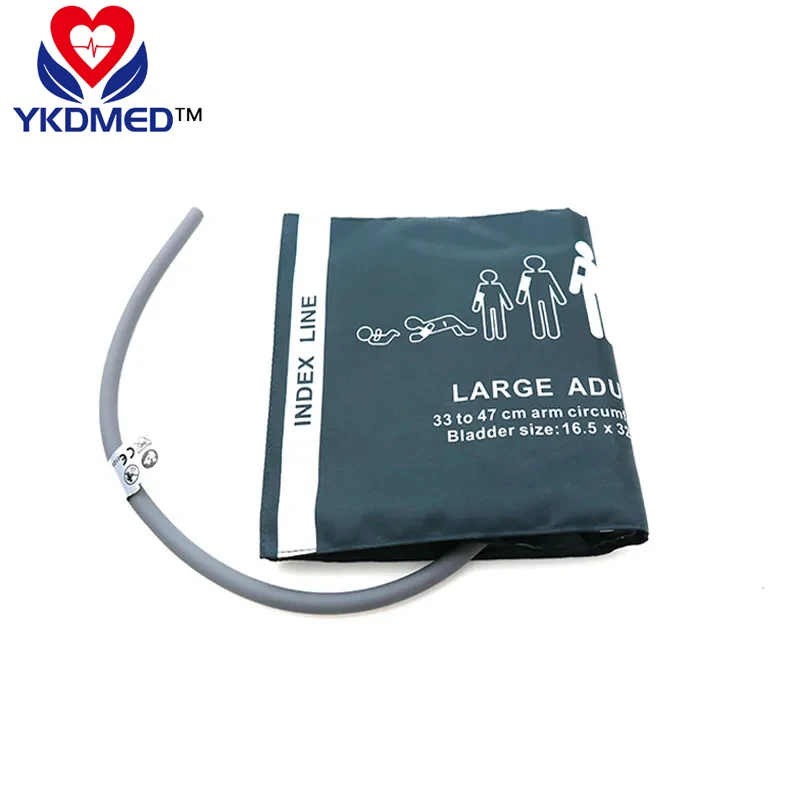 

5 PCS/Nibp Cuff Enlarged Adult Reusable Single Tube Blood pressure cuff For 78352A/C 78354A/C M1008A BM1176A M1350B M3001A