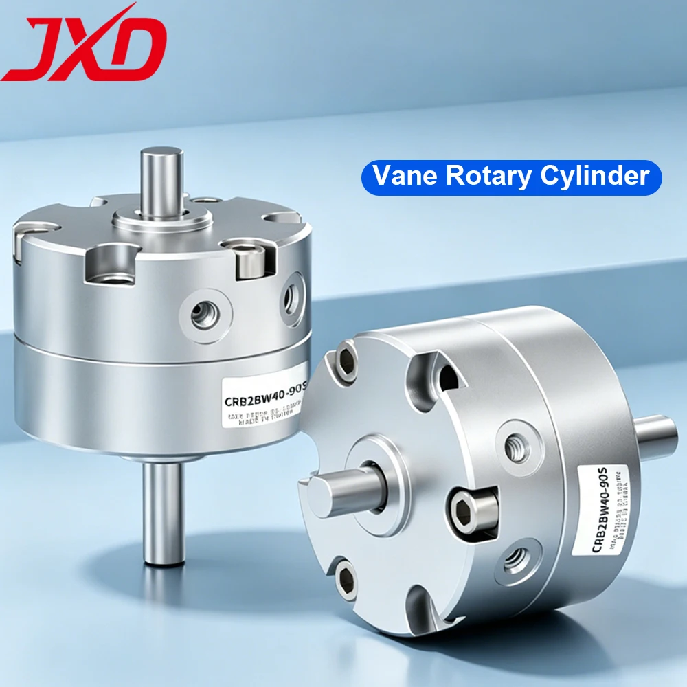 JXD CDRB2BW Series Vane Rotary Cylinder – 10/15/20/30/40 Bore, 90°/180°/270° Rotation, Magnetic & Adjustable Angle