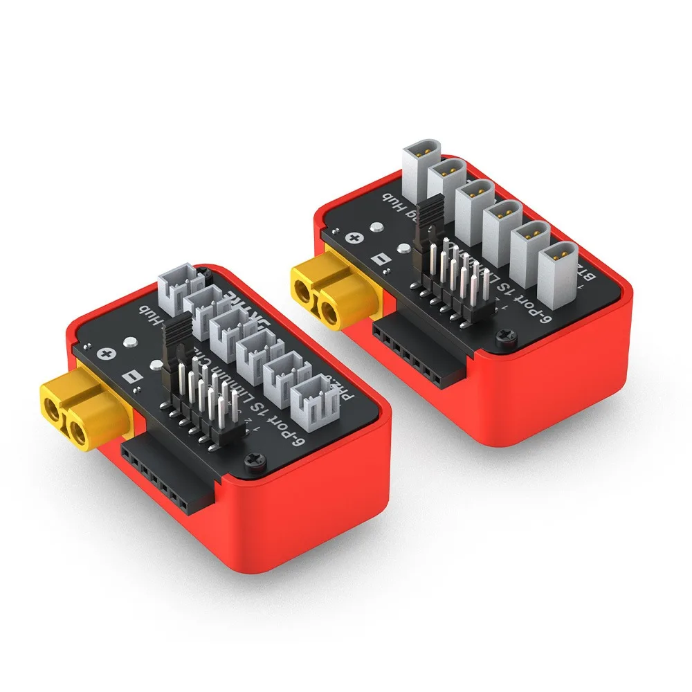 SkyRC Battery Charging Hub OSH 6-Port 1S Battery Charging Hub For LiPo LiFe Li-ion LiHV Supported B6neo B6neo 2 B6neo+ B6ACneo