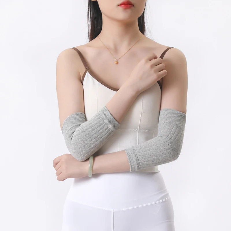 Kobiety pochłaniają pot, nałokietniki wspierać elastyczna bawełna siłownię biegnącą sportową jogę do biegania rękaw na ramię bandaż z dzianiny