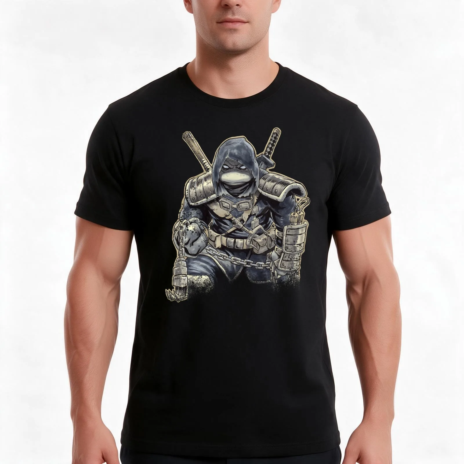 The Last Ronin T-Shirt, Summer Casual Cotton Tee, Oversized Streetwear Tops, Vintage Graphic Print, Loose Fit Short Sleeve