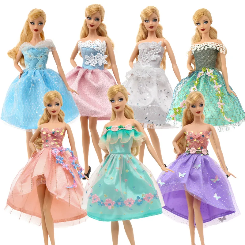 30 cm doll skirt doll dress bra 11 inch small foreign dress evening dress for barbie doll 1/6