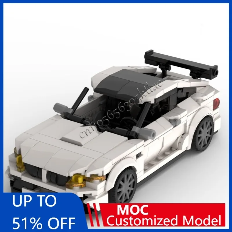 

436 PCS MOC Technology Racing White Supercar Model Building Blocks Speed Vehicle Bricks Toys Kid Adult Birthday Christmas Gift