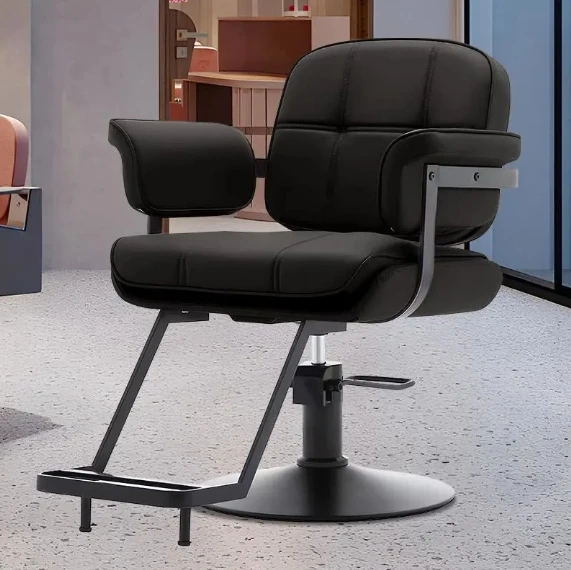 *Barber Shop Special Haircut Barber Chair Rotatable Perm and Dye Haircut Hairdressing Chair