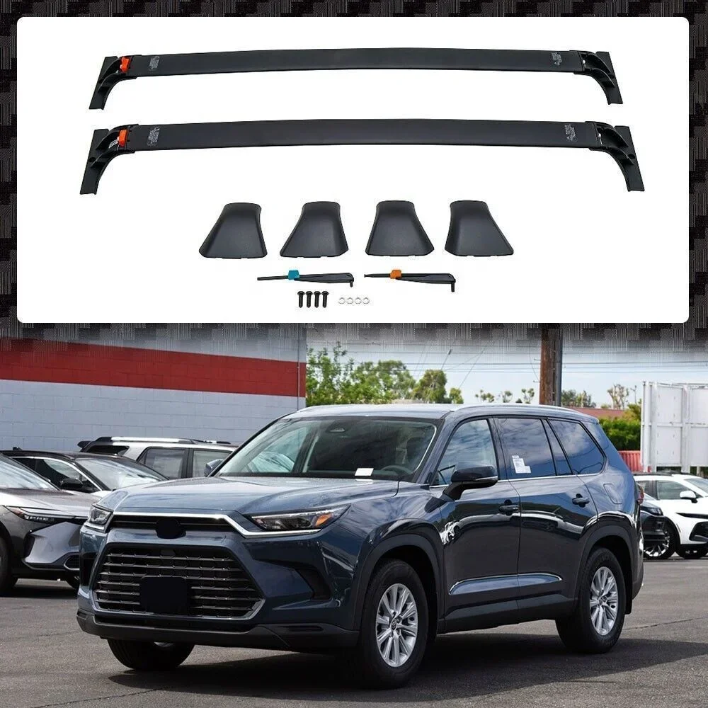 New Products 2Pcs Aluminium Crossbar Cross Bar Roof Rail Rack Carrier for Lexus TX 2024 Luggage Rack