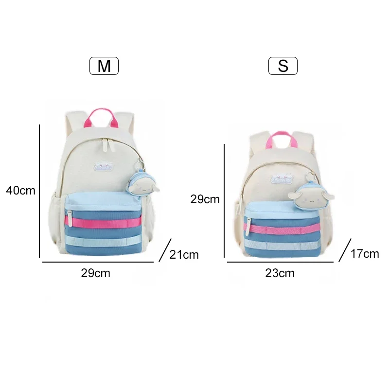 Sanrioed  Anime Kuromi My Melody Cinnamoroll Pochacco Pom Purin Large Capacity Backpack Cute Schoolbag Cartoon Shoulder Bag Gift