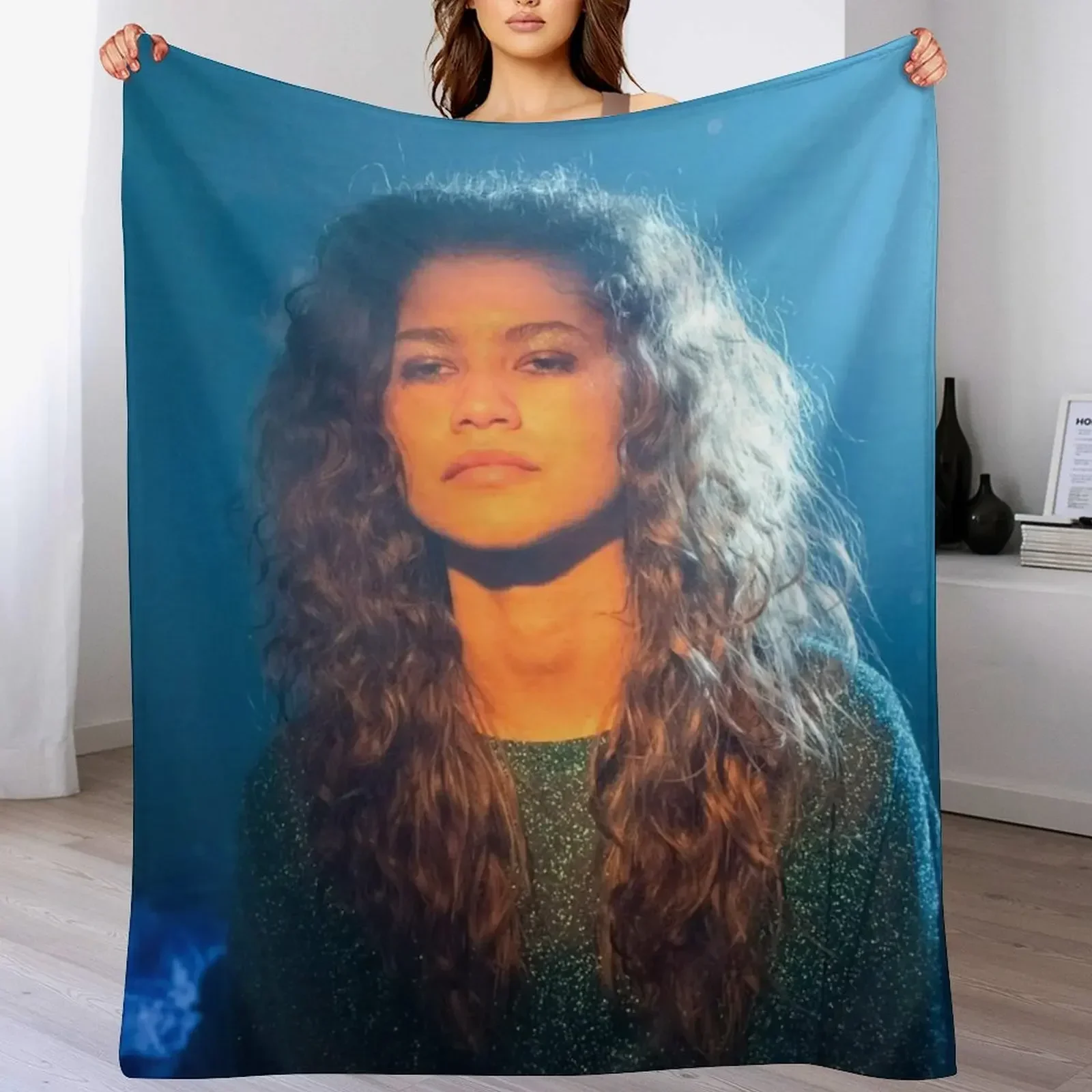 Rue Bennett Dazed Euphoria Scene Throw Blanket Soft Beds decorative Camping Soft Big Blankets