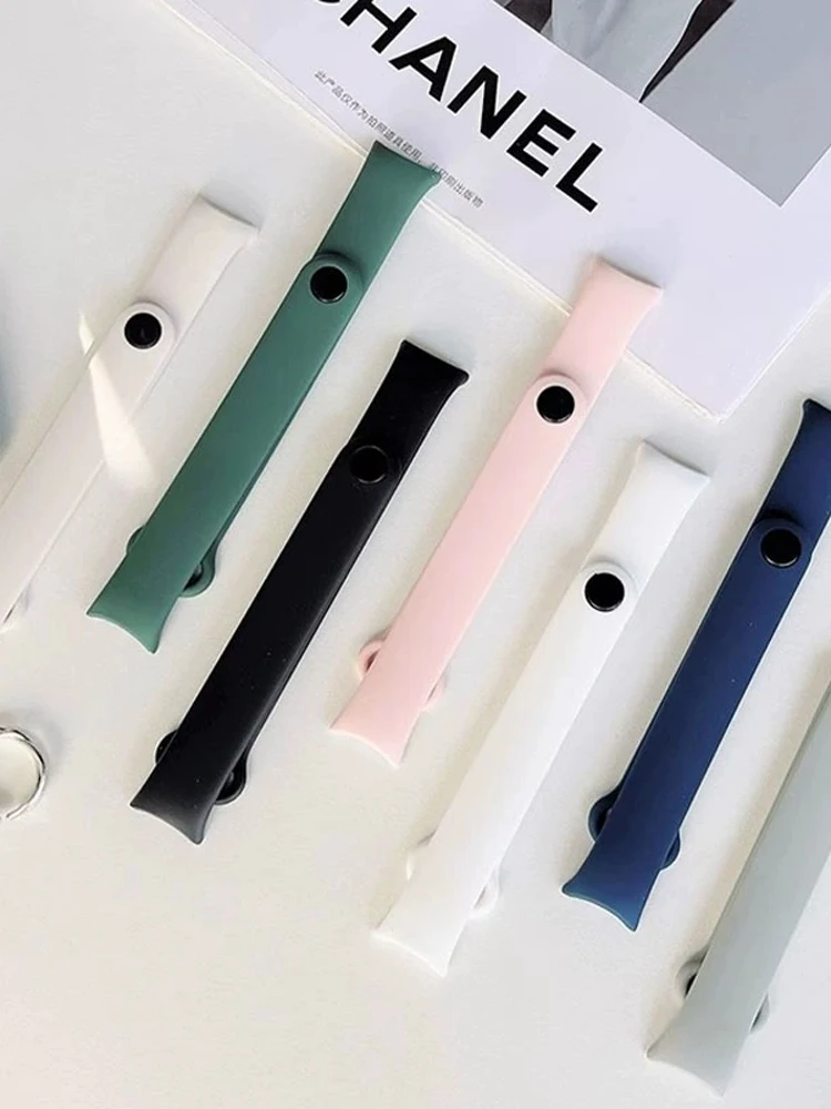 Bransoletka do Xiaomi Mi Band 10 9 8 NFC miband 10 Wymienny pasek silikonowy Sportowa opaska na nadgarstek pulsera mi band 10 Pasek do zegarka — 2