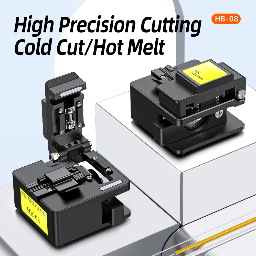 HB-08 Optical Fiber Cutting Cutter FTTH Cold Joining Hot Melting Tool Automatic Knife Return Optical Cable Optical Fiber Cutter
