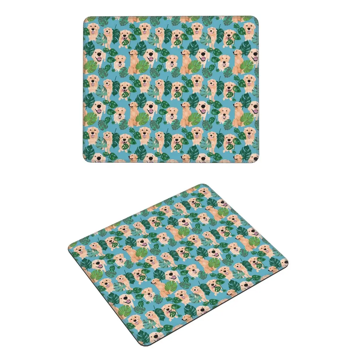 

Golden Labrador Retriever Dog Tropical Mouse Pad Computer Keyboard Mouse Mat Gaming PC Laptop Desk Mat Office Table Mats