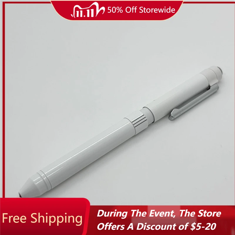 

ZEBRA SHARBO Deluxe Classic White Multifunction 2-in-1 Automatic Pencil with 0.5mm Ballpoint Pen Japan Mechanical Pencil Gel Pen
