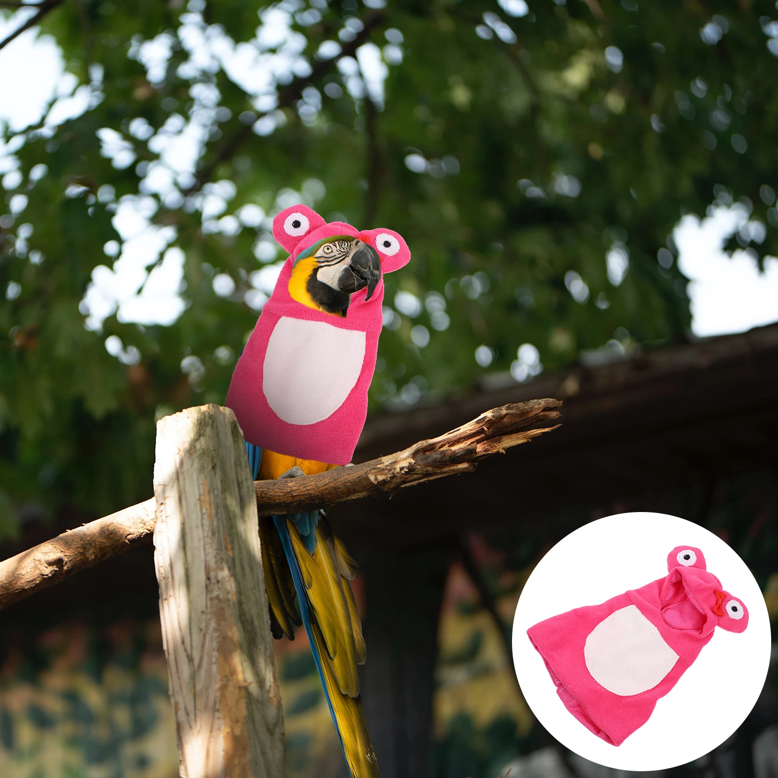 

Adjustable Parrot Warm Clothes Pet Bird Clothing Material Bright Color Winter Warming Suit Outdoor Costume for Russian