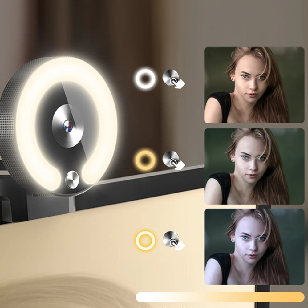 Webcam 1080P Full HD Web Camera 2K Full HD with Microphone Rotatable Cameras or PC Computer Laptop Desktop for YouTube