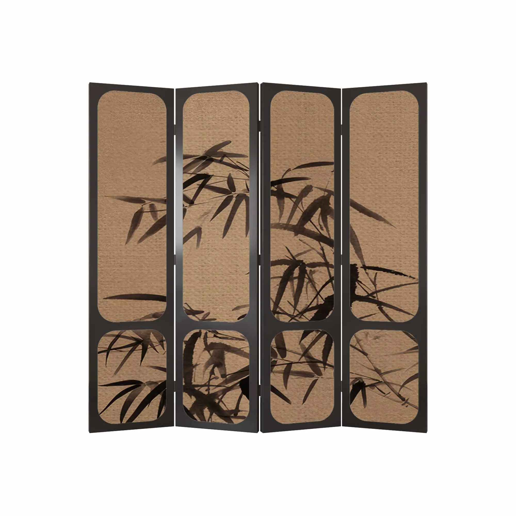 Chinese bamboo screen folding mobile home front door living room sofa background wall partition tea room retro folding screen