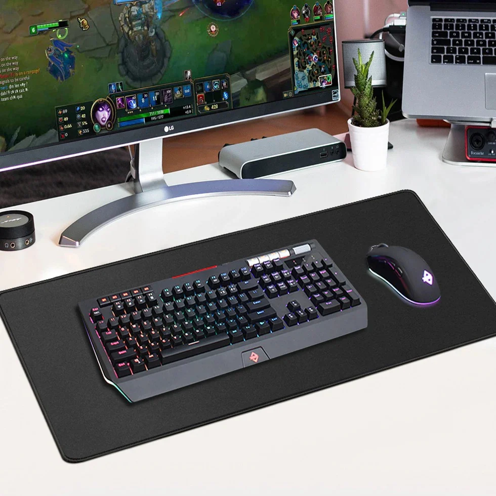 Mousepad Xxl Schwarz Mauspad Kostenloser Versand Lange Geschwindigkeit Computer Matte Gaming Zimmer Dekore Große Mousepepad Tisch Nette Schreibtisch Zubehör