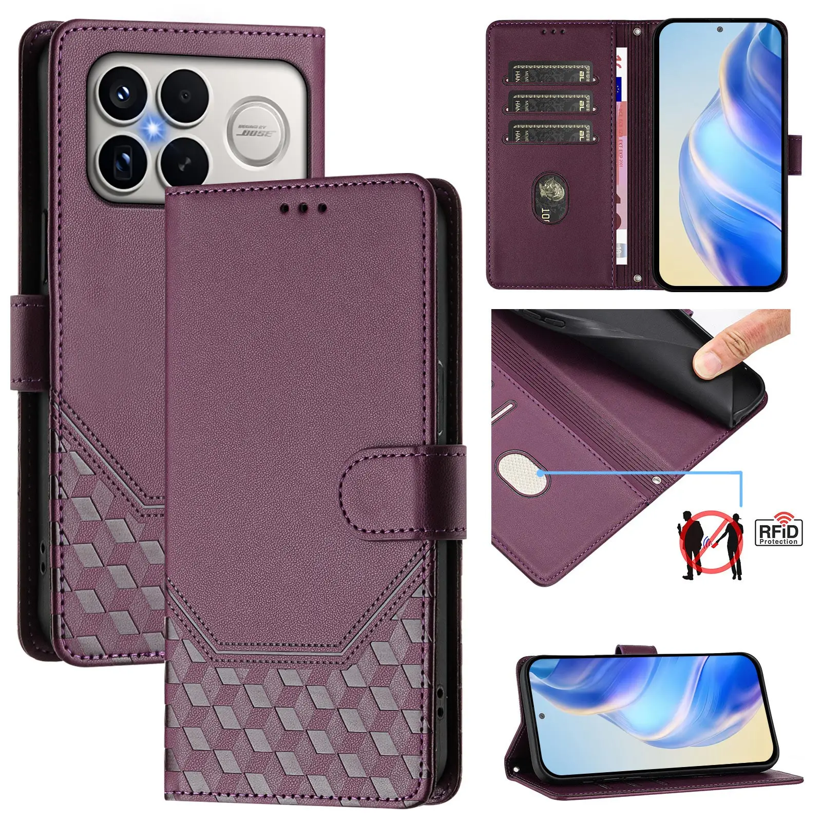 3D Leather Phone Wa…