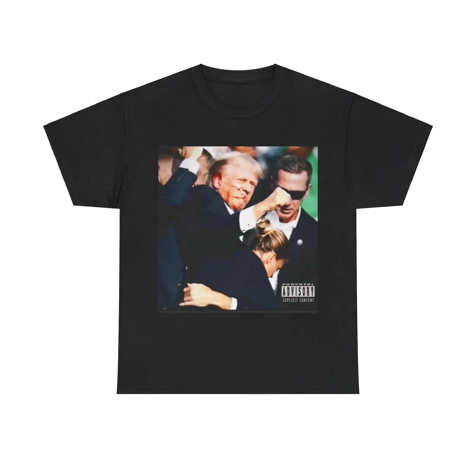 

Trump attempt album cover t shirt mens print fashion round neck oversized short sleeves summer casual tops women 2024