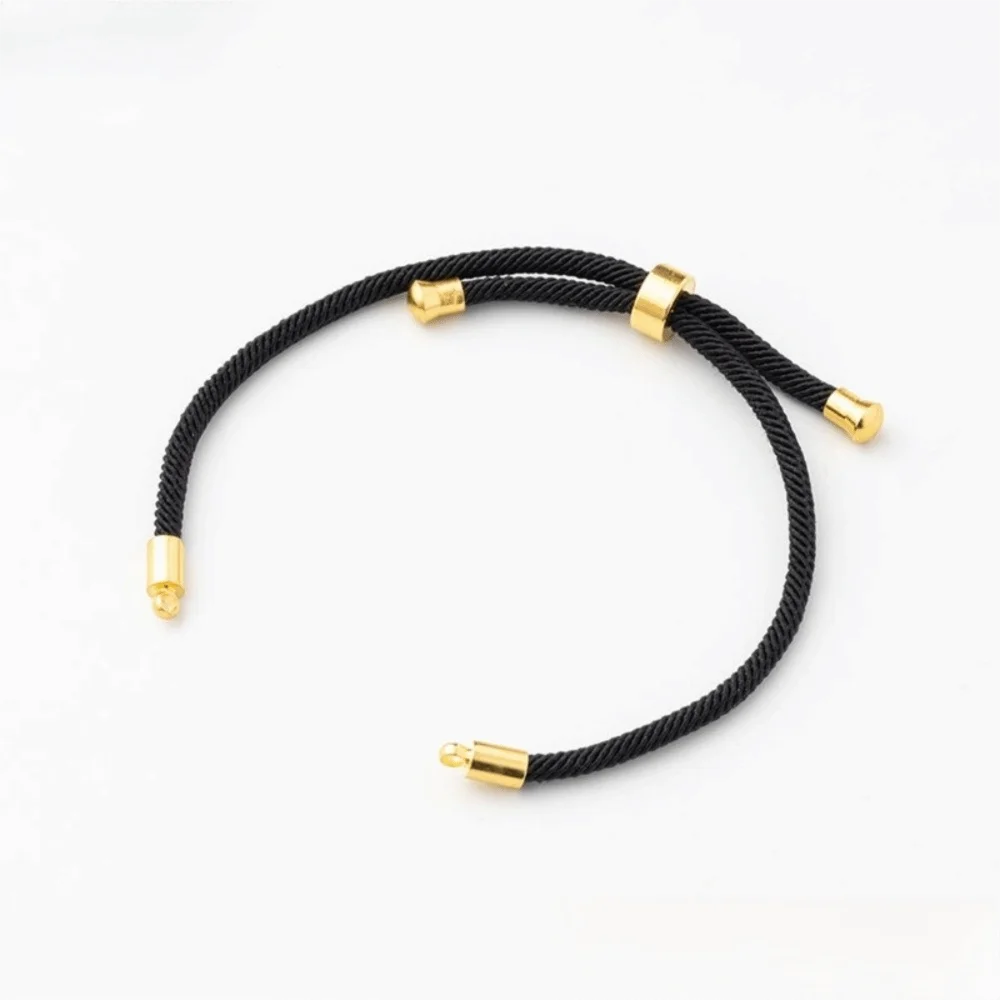5pcs Hand Ornament Decorative String Adjustable Bracelet Classic Sturdy Slider Bracelet 22.5cm Long DIY Bracelet Jewelry Making