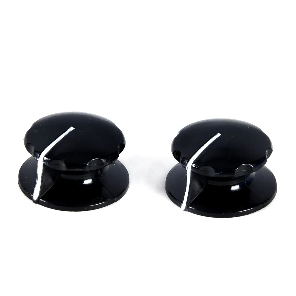 10pcs 1/4 Vintage Control Volume Knob for Electric Guitar Parts Amp Effect Black