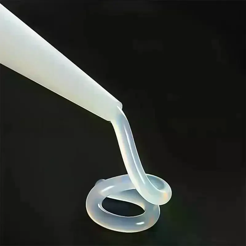 1 Set Kitpistool Nozzles Cap Rode Kalfateren Besparing Cap Glas Lijm Tip Afdichting Cap Lijm Mond Beschermhoes