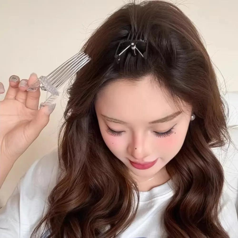 New Simple Fluffy Hairpin Curly Hair Style High Natural Hair Clip Lightweight Invisible Women Hair Curler Tool Comb