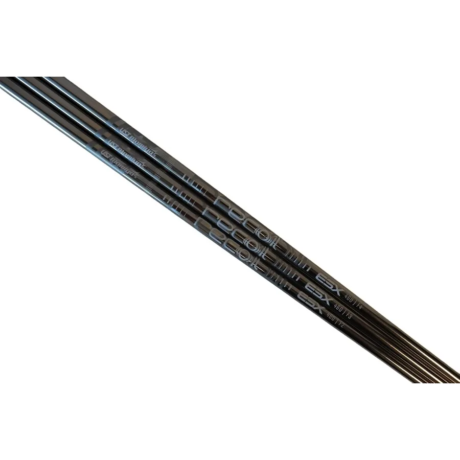 عمود حديد جرافيت UST Mamiya Recoil ESX 460 مع طرف متوازي 370 لتحسين الدقة والمسافة في أداء أرجوحة الجولف