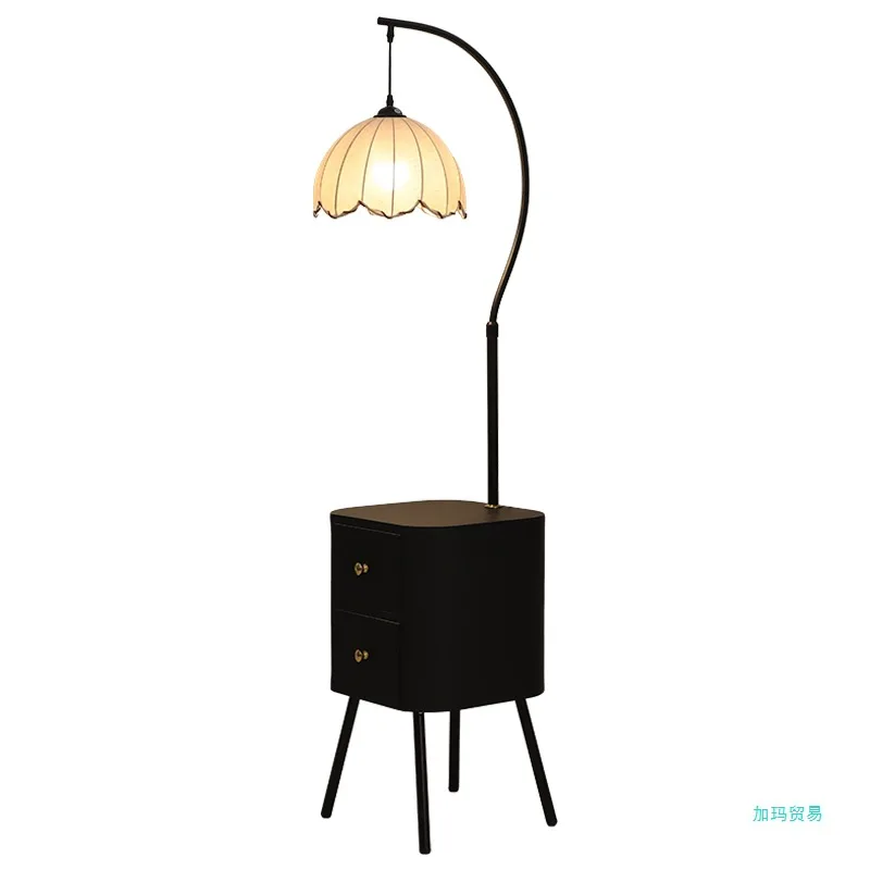 

A few shelves by the sofa, medieval decorative atmosphere desk lamp