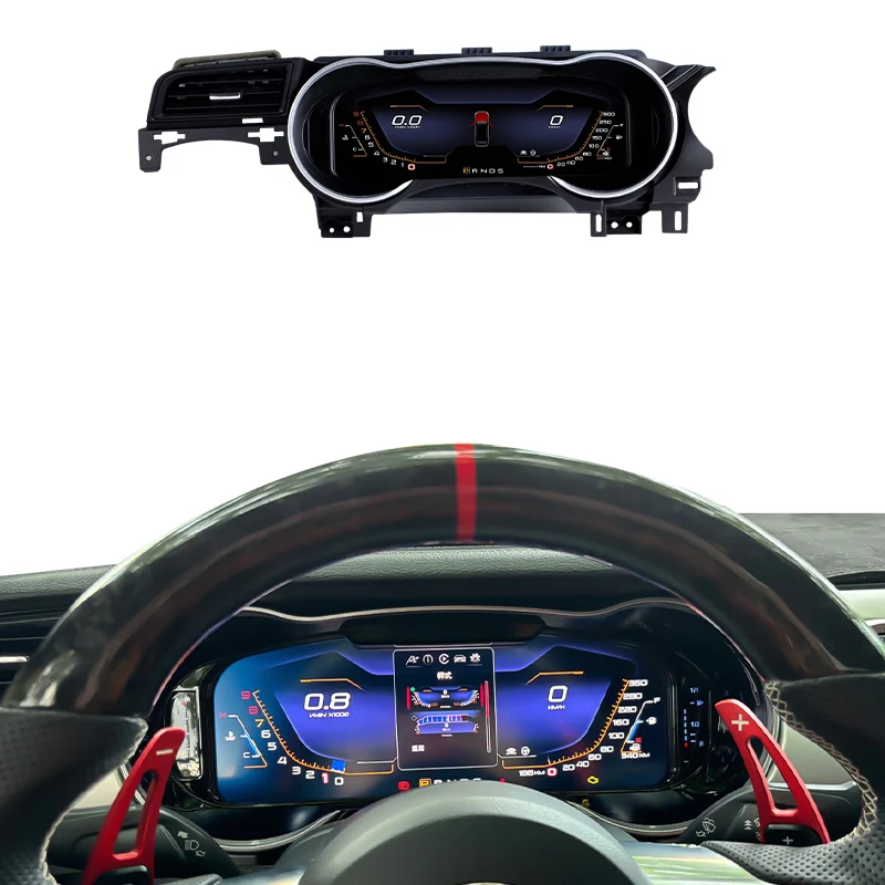 12.3 Dashboard Cluster Digital Cluster Car Digital Speedometer Panel Digital Dashboard Speedometer Mustang 2015-2021