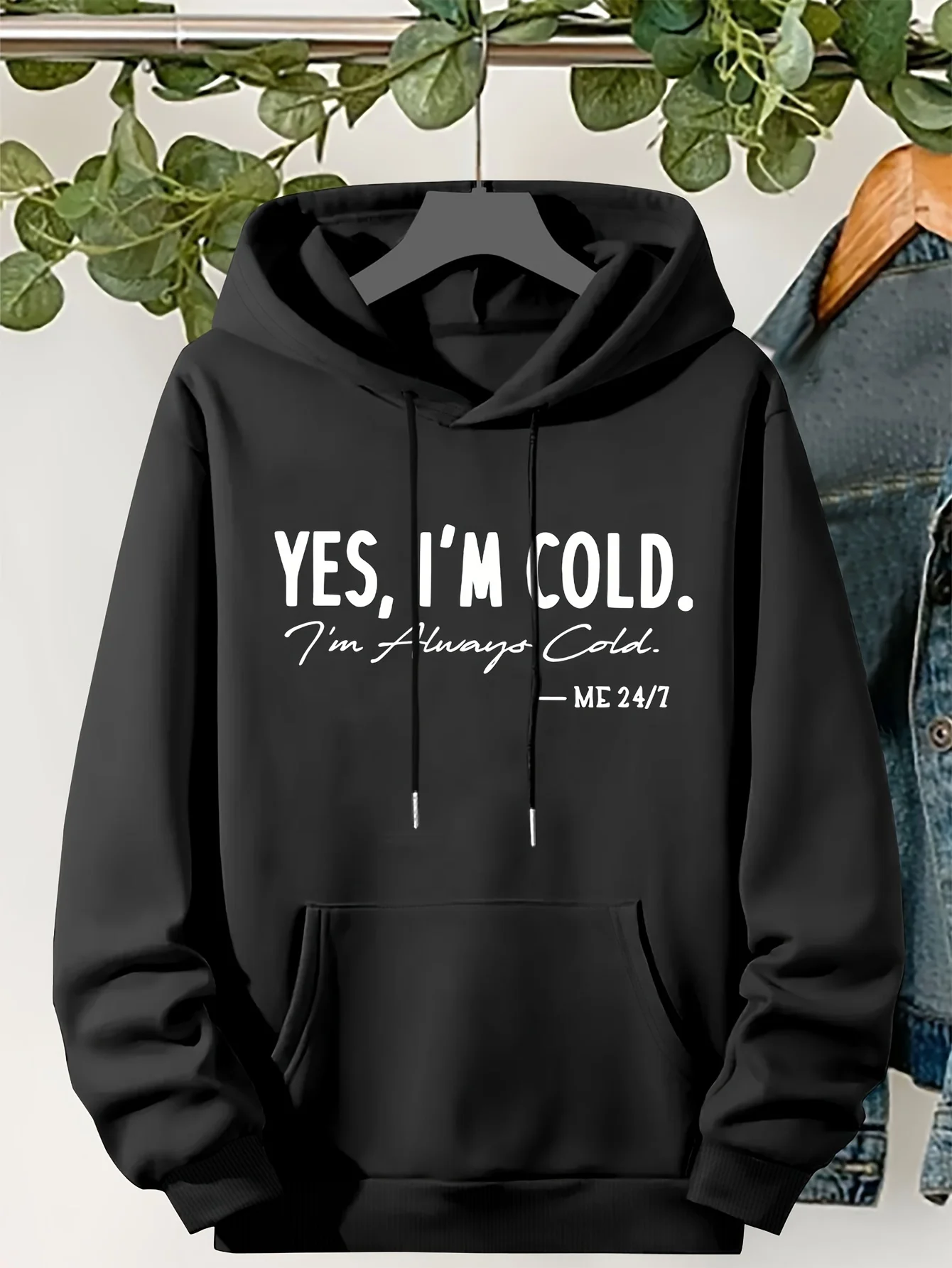 

Алфавитный слоган с узором, карман-кенгуру, шнурок, теплый флис с капюшоном