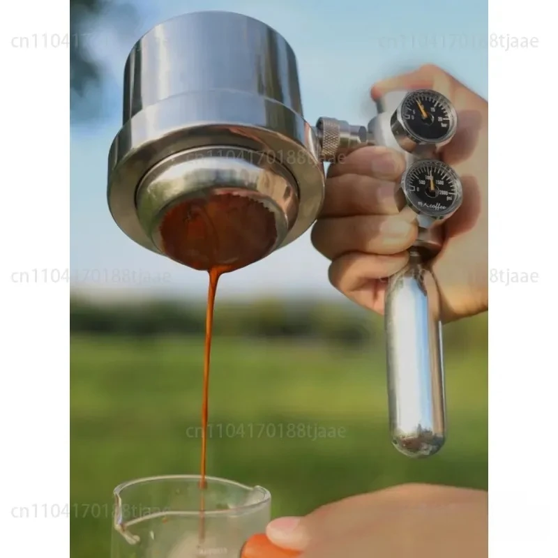 304 stainless steel micro-flaw pneumatic coffee machine espresso instead of mocha pot 9bar high pressure