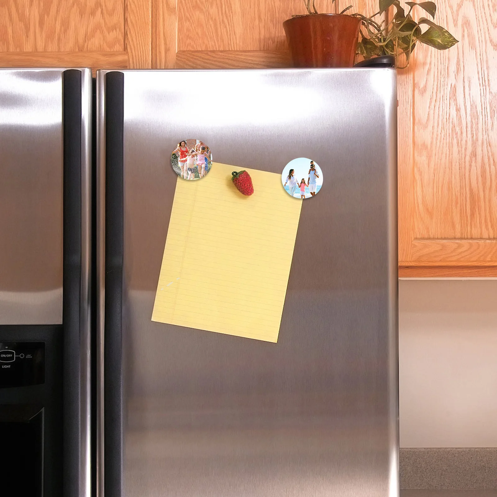 

10pcs Blank Sublimation Magnets Round Diy Fridge Decor Magnetic Adsorption Home Kitchen Accessories Craft Gift