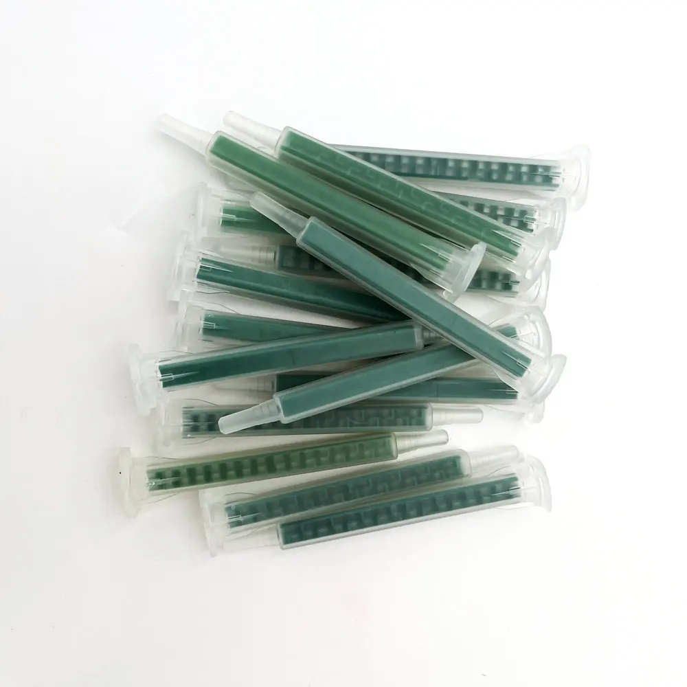 

500PCS/LOT Resin Static Mixer MAQ 05-16L (Green) Square Tube Bayonet Quadro Mixing Nozzles for Duo Pack Epoxies