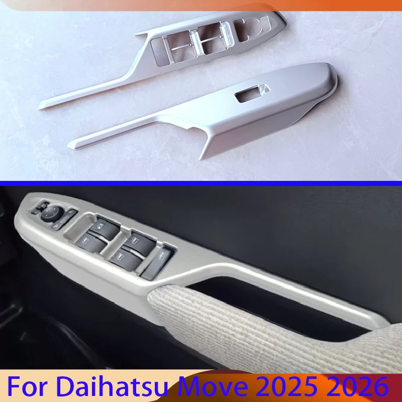 

For Daihatsu Move 2025 2026 Car Accessories ABS Door Window Armrest Cover Switch Panel Trim Molding Garnish