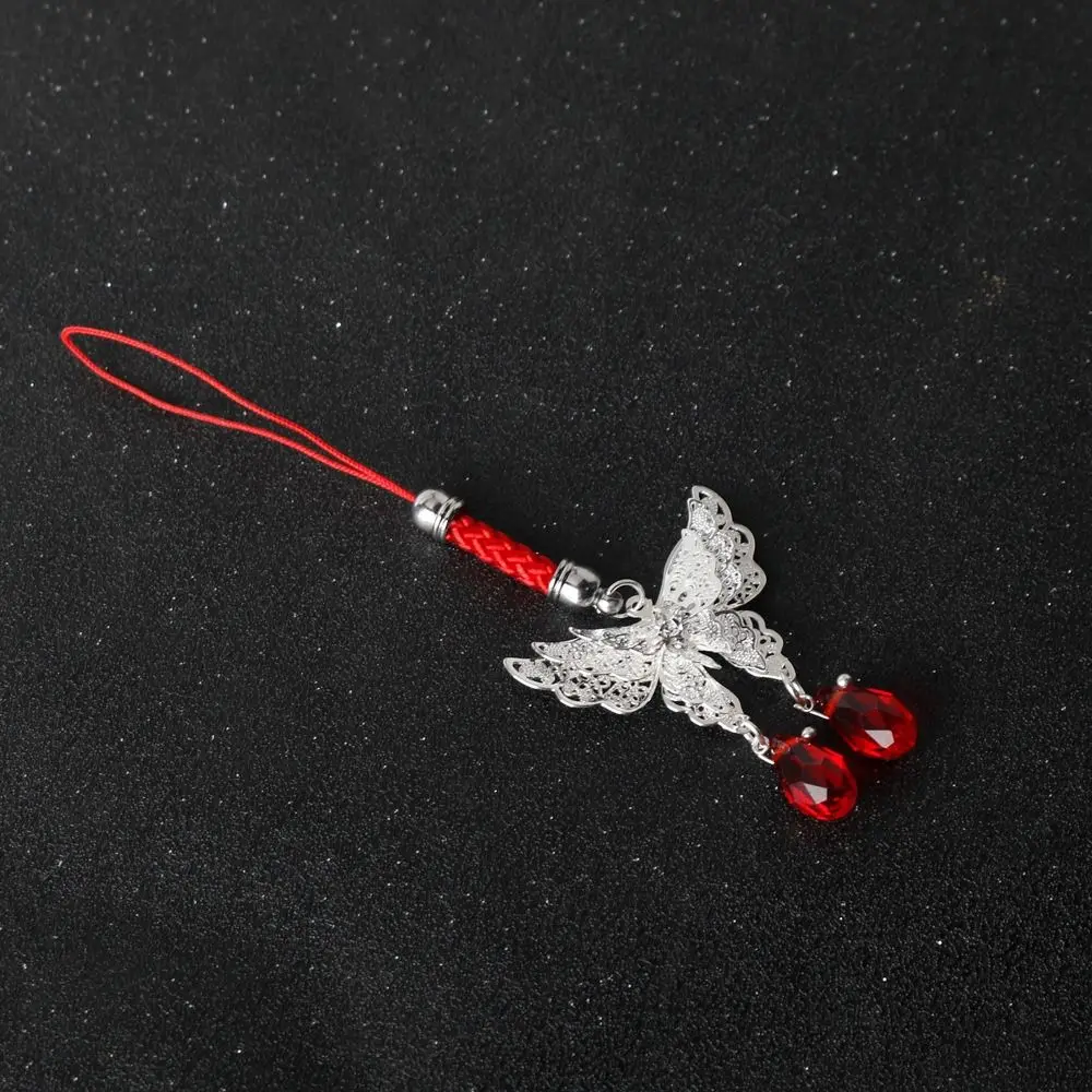 Heaven Official's Blessing Tian Guan Ci Fu Keychain Xie Lian Hanging Rope Butterfly Phone Chain Ornament Keyrings