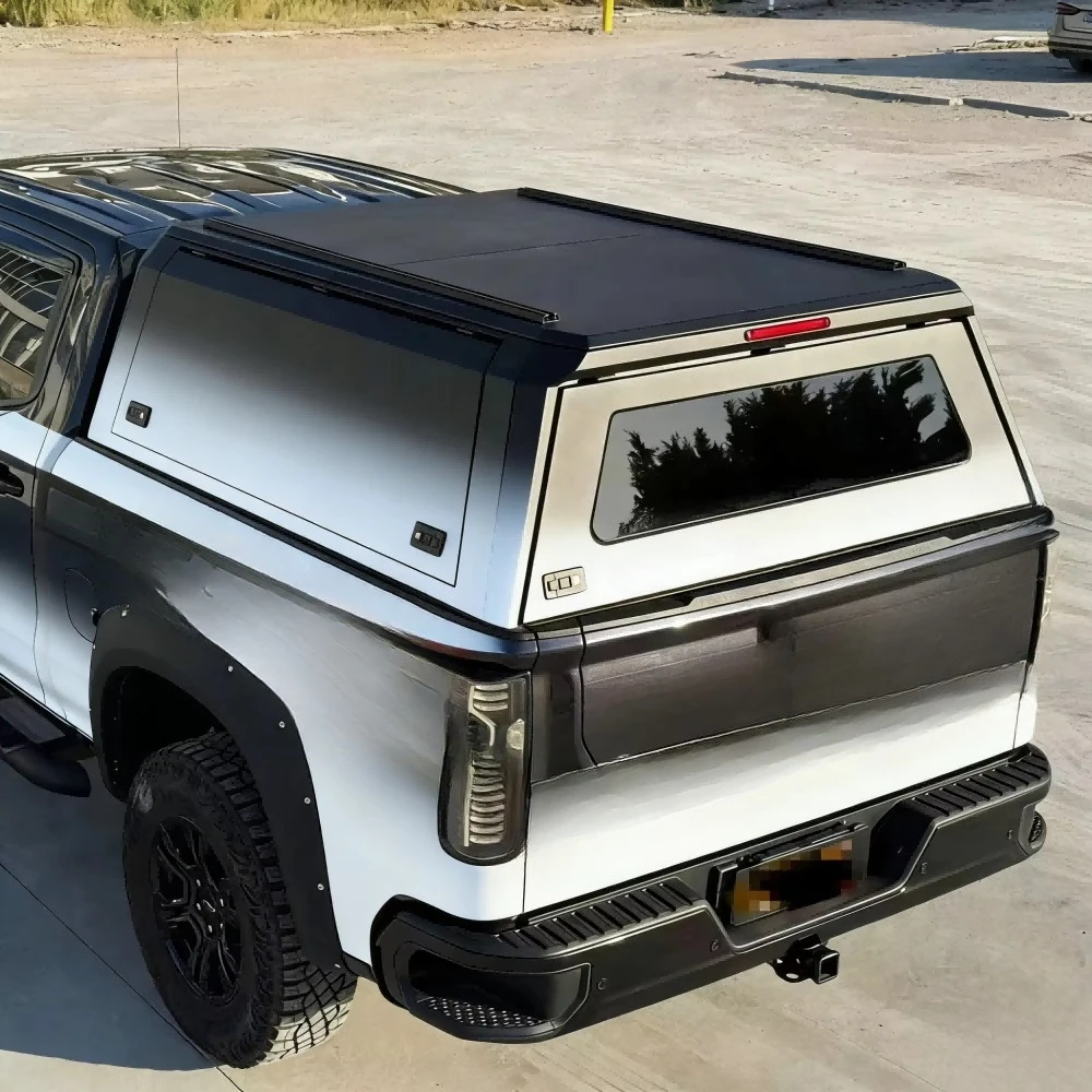 Aluminum Folding Roll up Tonneau Cover Retractable Tonneau Cover Truck Cover Locking Tailgate