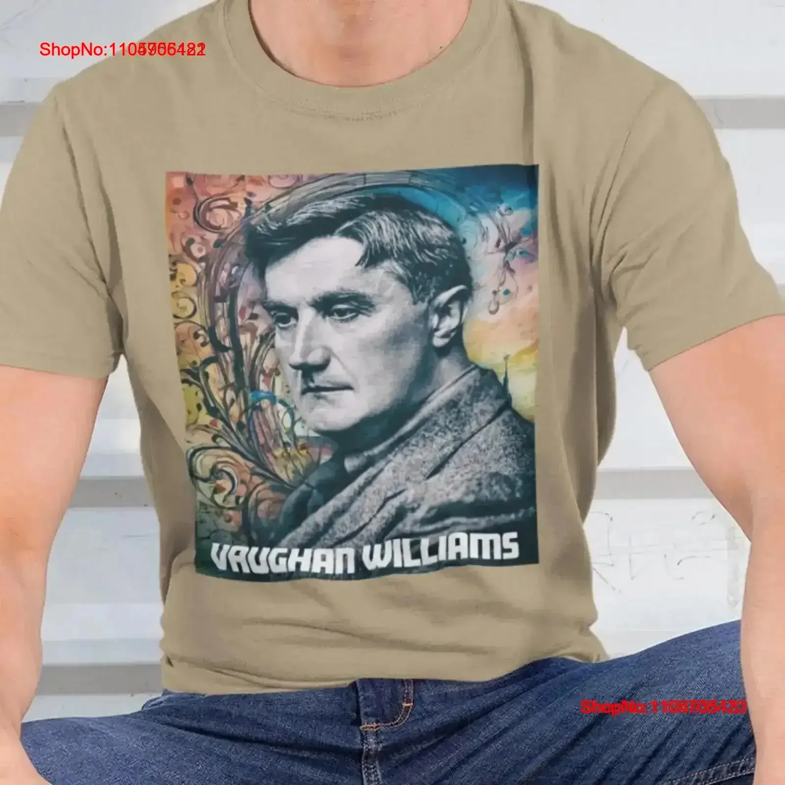 Ralph Vaughan Williams Crewneck T shirt Music Teacher Student British Composer vintage Washed streetwear designer clothes