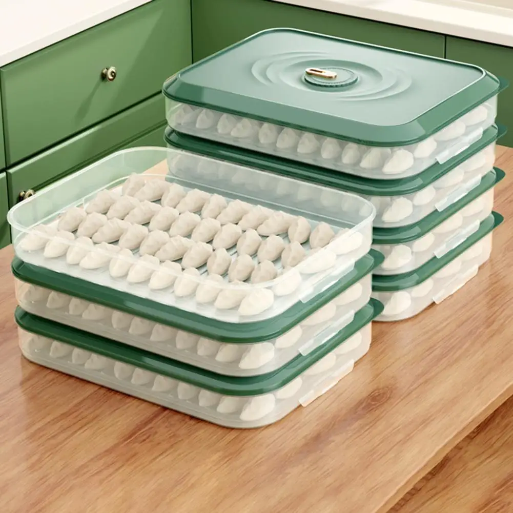 

Dumpling Organizer Stackable Cold Retention PP Refrigerator Dumpling Freezing Storage Box Vacuum Preservation Dumpling Organizer