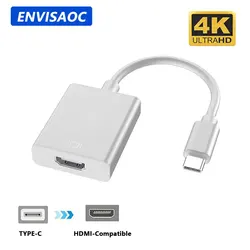 USB C Type C to HDMI-Compatible Adapter 2K 4K Splitter Cable Connector For MacBook Pro Air iPad Samsung HUAWEI Lenovo PC Laptop