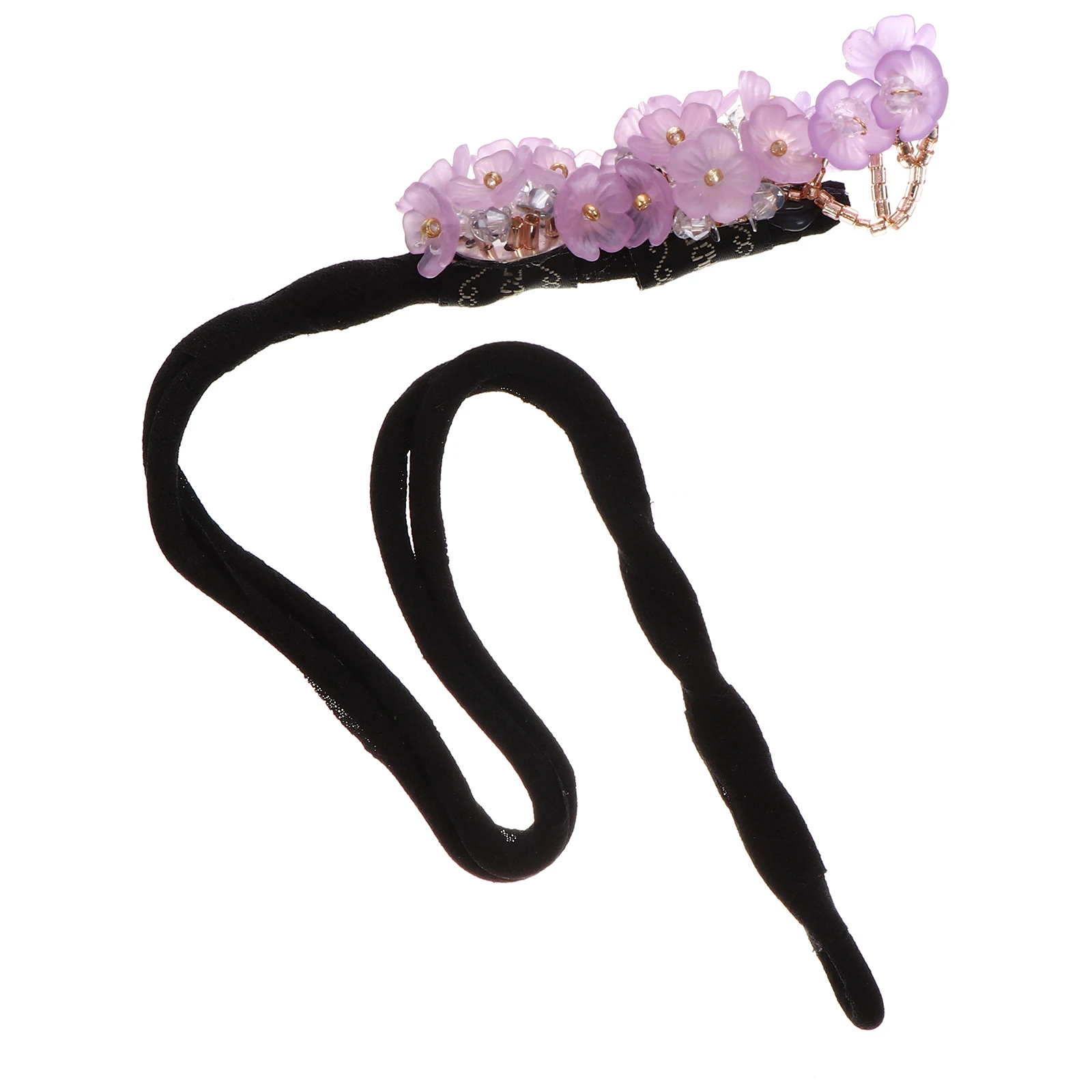 

1pc Petal Bun Maker Tool Donut Former Styling Accessories Diy Hairpin Crystal Design Easy Fast Hairstyle Holder For Women Girls