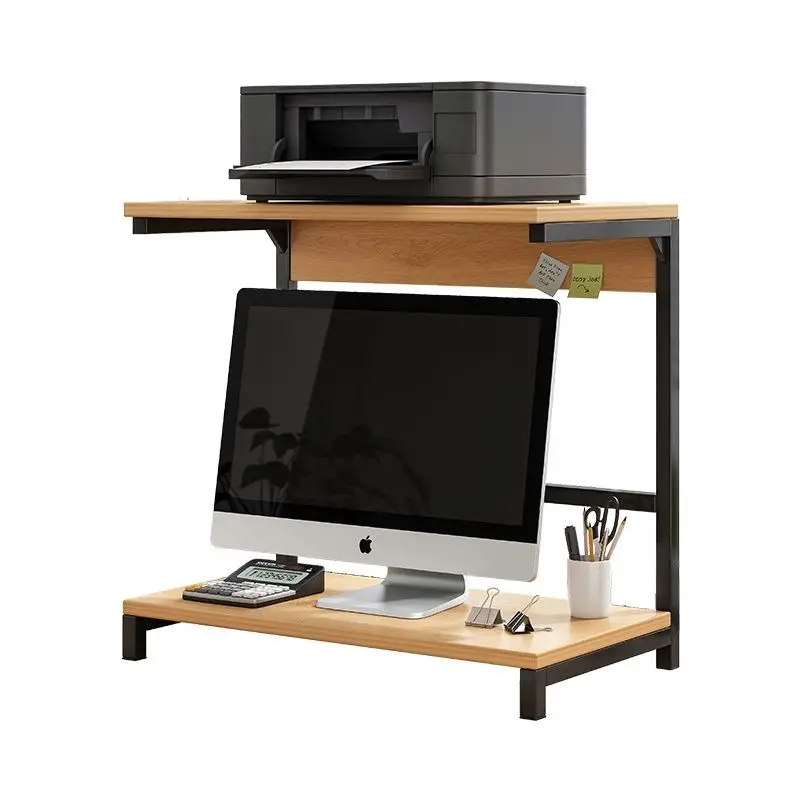 Desktop Storage Rack Computer Printer Desk Stand Shelf Table Desktop  Support Holder Office Gamer Bookshelf Furniture Organizer