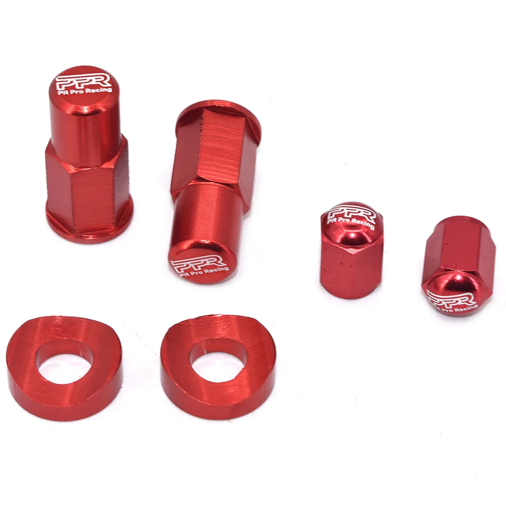 Dirt Bike Rim Lock Nuts Bolts Spacer Motocross Valve Cap For CRF 250R 450R 250X 450X 250 450 450RX 250RX CR 125 250 CR250