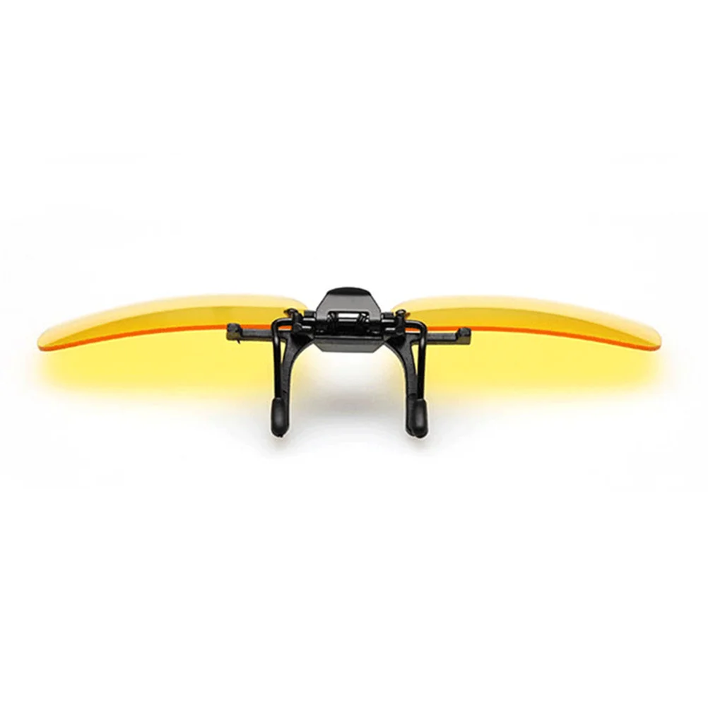 

Unisex Polarized Sunglasses Clip Small Size Yellow Frame Anti Glare Driving Fishing Skiing Walking Compatible Most Eyeglasses